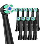 Brizuf 10 Supplement Toothbrush - Compatible with Oral-B iO Series 3/4/6/7/8/9/10 - Gentle Cleaning Plug-in Brush - Black - Buy Online on GoSupps.com