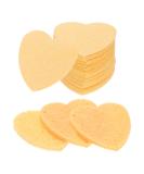 Buy uxcell 60 Count Heart-Shaped Compressed Facial Sponges - Daily Skincare Cleansing Pads for Home Kitchen & Travel - Orange - Buy Online on GoSupps.com