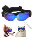 Svitzoot Dog Glasses - UV Protection Sunglasses for Small Dogs | Adjustable Windproof Stylish Black Dog Eyewear - Buy Online on GoSupps.com