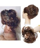 Tousled Updo Messy Bun Hair Piece Hair Extension Ponytail With Elastic Rubber Band Updo Extensions Synthetic Hair Extensions Scrunchies Ponytail Hairpiece for Women Light auburn mix brown - Buy Online on GoSupps.com
