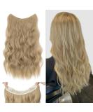 Silk-Co Hair Extensions - Adjustable Synthetic Clip-In Extensions for Women | 60cm Dark Blonde & Blond - International Shipping Available - Buy Online on GoSupps.com