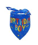 Dog Birthday Bandana Birthday Dog Bandana Boy Triangle Scarf Triangle Dog Scarfs Bandanas for Small Medium Dogs Pets Birthday Party Supplies (Blue) - Buy Online on GoSupps.com
