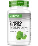 Ginkgo Biloba 6000 mg - 365 tablets - Premium extract: with flavonglycosides + ginkgolid -terpenlactone & free ginkgolic acid - laboratory test - high -dose - vegan - Buy Online on GoSupps.com