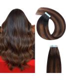 Yilite Tape Extensions Real Hair - 50cm T2/P2/6 | 20 Pieces | Invisible Silky Straight Skin Weft - Buy Online on GoSupps.com