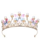 Lurrose Butterfly Princess Crown - Girls Birthday Tiara Headband for Prom Party - Buy Online on GoSupps.com