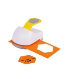 Craft Lever Punch 3 inch Hexagon Punch DIY Handmade Paper Punch (White 3inch Hexagon) - Buy Online on GoSupps.com