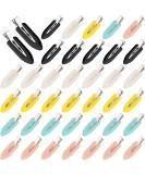 40-Piece BetterJonny Hair Clips Set - Wrinkle-Free Makeup Curl Clips for Stylish Hair - Black White Yellow Pink & Blue - Buy Online on GoSupps.com