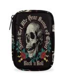 Buy Rock 'n' Roll Skull Roses Pill Case | Weekly Medicine Organizer & Travel Bag | Seven-Day Vitamin & Supplement Holder - Buy Online on GoSupps.com