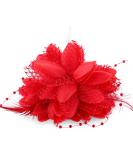 Sibba Flower Clips - Elegant Hairpins with Red Roses for Weddings Tea Parties & Special Occasions | Women's Accessories & Headwear - Buy Online on GoSupps.com