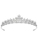 SWEETV Rhinestone Wedding Tiara - Princess Bridal Crown for Bride & Flower Girls | Silver+Clear - Buy Online on GoSupps.com