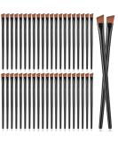 Prasacco 50 Pcs Angled Eyebrow Brushes - Portable Eyebrow Tint & Eyeshadow Blending Brush Set for Women & Girls | Premium Eye Makeup Tools - Buy Online on GoSupps.com