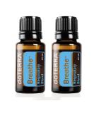 doTERRA Breathe Essential Oil 15ml - Pack of 2 | Respiratory Blend for Clear Breathing - Buy Online on GoSupps.com