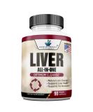 Liver Cleanse & Detox Supplement with Milk Thistle, Artichoke, Dandelion, Turmeric, & More for Liver Health & Support - Buy Online on GoSupps.com
