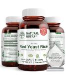 Natural Nutra Red Yeast Rice Extract with Monacolin K, Supplement for Cholesterol and Cardiovascular Support, Stress Relief, Citrinin Free, Gluten Free Supplements, 600 mg 60 Capsules 60 Count (Pack of 1) - Buy Online on GoSupps.com