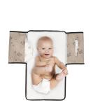 Dooky Wrap Pad for On-the-Go - 60x34 cm Romantic Leaves Beige - Easy Washable Baby Diaper Pad & Pocket - Premium Quality Materials - Buy Online on GoSupps.com