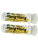 Buy Urban ReLeaf Ylang Ylang Essential Oil Nasal Inhalers | Pure Aromatherapy | Alcohol-Free | Made in USA | Set of 2 - Pocket Size - Buy Online on GoSupps.com