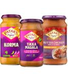 Curry Sauce Bundle with Patak Korma Curry Sauce 450g Butter Chicken Sauce 450g and Tikka Masala Sauce 450g (3 Pack) - Buy Online on GoSupps.com