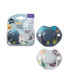 Tomme Tipee Moda Schnuller symmetrical orthodontic design BPA-free silicone 18-36 m 2 pieces (1 pack with 1) pacifier sorted 2 pieces (1 Pack) 1 - Buy Online on GoSupps.com