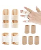 Jingegergome 4PC Trigger Finger Splint & 5PC Finger Brace | Adjustable Thumb & Pinky Finger Sleeves - Relief for Trigger Finger Pain - Buy Online on GoSupps.com