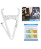 Lightstuff Body Fat Caliper - Skinfold Tool for Home Fat Percentage Check - With Charts & Instructions - Buy Online on GoSupps.com
