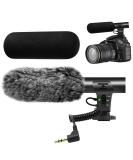 Tikysky M-1 Camera Microphone | Shotgun Mic for DSLR Interviews | Compatible with Canon, Nikon, Sony, Fuji | Includes Windscreen | 3.5mm Jack - Buy Online on GoSupps.com