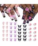 Kawaii Nail Charms - 40PCS 3D Resin Charms for Nail Art Supplies - Cartoon Kitty Jewels - Cute DIY Nail Accessories - 4 Colors - Buy Online on GoSupps.com