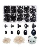 PH PandaHall 200pcs Kawaii Safety Eyes  5 Sizes Craft Eyes Black Stuffed Animal Eyes Kawaii Eyes with Washers Oval Resin Felt Eyes for Amigurumi Puppet Teddy Bear Crochet Plush Animal Making - Buy Online on GoSupps.com