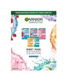 Garnier Sheet Mask Discovery Collection Face & Eye Sheet Masks for Dehydrated Dull and Tired Skin With Hyaluronic Acid and Glycerine Skin Active Pack of 5 Discovery Collection Face & Eye Sheet Mask - 5 pack - Buy Online on GoSupps.com