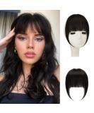 100% Remy Real Hair Clip-In Bangs - Sofeiyan Natural Black Fringe Extensions for Women - Buy Online on GoSupps.com