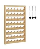 Haitral 48-Spool Sewing Thread Rack Wall-Mounted Organizer with Hanging Hooks - Wooden Thread Holder for Sewing, Quilting, Jewelry, Embroidery - Buy Online on GoSupps.com