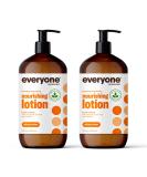 Nourishing 32oz Hand & Body Lotion (Pack of 2) - Citrus & Mint Plant-Based Formula with Essential Oils, Coconut Oil, Aloe Vera, Vitamin E - Buy Online on GoSupps.com