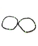 Drkao 2 Pack Women Green Magnetic Anklet Bracelet for Immune Support & Stress Relief - Buy Online on GoSupps.com