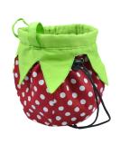 Strawberry Chalk Bag with Carabiner Drawstring | Rock Climbing & Weight Lifting Chalkbag - Buy Online on GoSupps.com