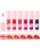 Kimieye 6-Color Long-Lasting Lip Tint Stain Set | Waterproof Matte Finish Liquid Lipstick for Women - High-Pigmentation & Non-Sticky Formula - Vivid Colors - 1oz - Buy Online on GoSupps.com