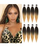 Leeven Ombre Brown Pre Stretched Braiding Hair Extension for Box Braids Hot Water Setting EZ Braids Hair Extension for Woman 8 Packs Pre Stretched Braids EZ Braiding Hair /20 Inch T27# 20 Inch (Pack of 8) T27 - Buy Online on GoSupps.com
