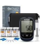GoChek2 Glucose Kit X 60 - 2023 Upgrade Blood Glucose Monitor with Hypo and Ketone Warning, 500 Memories, Meal Marker, 60 Test Strips and Lancets - mmol/L Diabetes Test Kit - Buy Online on GoSupps.com