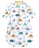Chilsuessy Baby Sleeping Bag with Detachable Sleeves - 3.5 Tog, 100% Cotton, City Car Design - For Infant Toddler (2-4 Years) - Buy Online on GoSupps.com