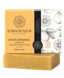  crin de Fleur Organic Soap - Handmade Lemon & Marigold 90g | Lively Citrus Fragrance | International Shipping - Buy Online on GoSupps.com