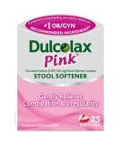 Dulcolax Pink Stool Softener 100mg Soft Gel Tablets - 25 Count - Buy Online on GoSupps.com