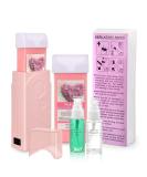 Rose Wax Roller Kit for Women and Men - Home Waxing Kit for Arms, Legs, and Body - Sensitive Skin Hair Removal - Roll On Wax Cartridge Refill - Buy Online on GoSupps.com