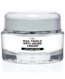 Max Triple Anti-Aging Cream with Vitamin C | Lift & Firm Anti-Wrinkle Face Cream | Even Skin Tone & Hydration | Remove Dark Spots | Day & Night Use - Buy Online on GoSupps.com