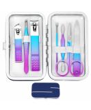 Premium Manicure Set for Men & Women - Travel Nail Grooming Kit with Rainbow Case - Perfect Gift for Family & Friends - Buy Online on GoSupps.com