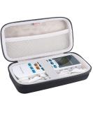 BOVKE Hard EVA Travel Case for YK15AB EMS TENS Unit | Muscle Stimulator & Electronic Pulse Massager Case | Extra Room for Battery Wires Pads & Gel - Black - Buy Online on GoSupps.com