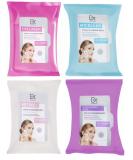 Face Wipes Variety Pack | 120 Micellar Wipes for Makeup Removal & Facial Cleansing | Includes 30 Collagen Retinol & Hyaluronic Acid Wipes - Buy Online on GoSupps.com