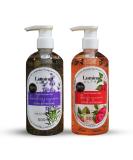 Lavender & Rose Nourishing Foaming Shower Gel for All Skin Types - Invigorating Body Wash (16.9 oz) - Unisex - Buy Online on GoSupps.com