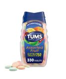 TUMS Extra Strength Antacid Tablets for Chewable Heartburn Relief and Acid Indigestion Relief Assorted Fruit Flavors - 330 Count - Buy Online on GoSupps.com