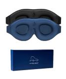 2 Pack ALASKA BEAR 3D Pillow Eye Masks, 100% Blackout, Comfortable Contoured Cups, Nose Covering, for Women Men - Black & Navy - Buy Online on GoSupps.com