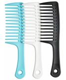 Wide Tooth Comb and Large Hair Detangling Comb Durable Hair Brush for Best Styling and Professional Hair Care Suitable for Curly Hair Long Hair Wet Hair in all Types Reduce Hair Loss and DandruffHeadache-Minimal brea - Buy Online on GoSupps.com
