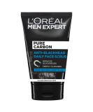 L'Oreal Paris Men Expert Anti-Blackhead Daily Face Scrub 100ml - Buy Online on GoSupps.com