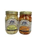 Amish Wedding Hot & Sweet Pickled Garlic 15oz (x2) - Handmade, All Natural - Buy Online on GoSupps.com